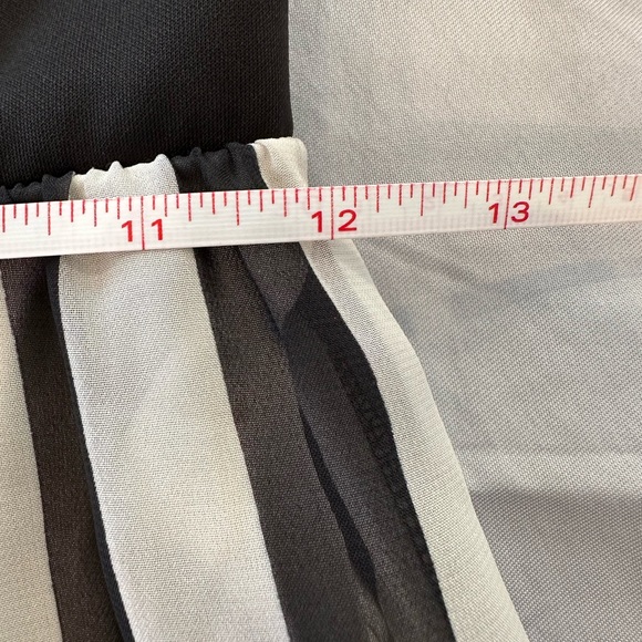 Windsor Black And White Striped Maxi Strapless Dress X-Small - Picture 5 of 16